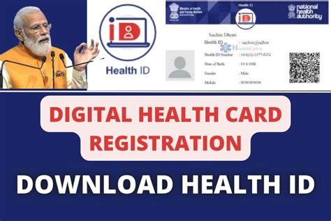 healthid.ndhm.gov.in registration|health card registration.